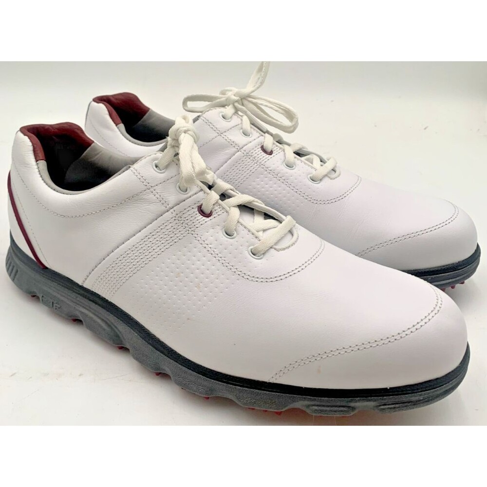 FootJoy Dry Joys Tour FTF Golf Shoes Men's Sz. 11N White Leather 53503 Spikeless